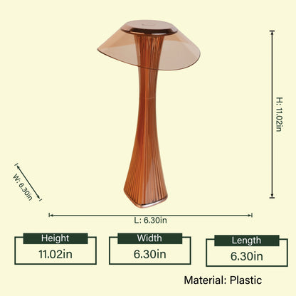 Modern Orbit LED Table Lamp - Brown