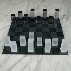 Modern Crystal Chess Set