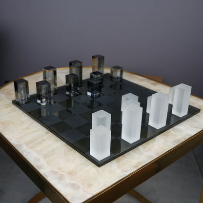 Modern Crystal Chess Set