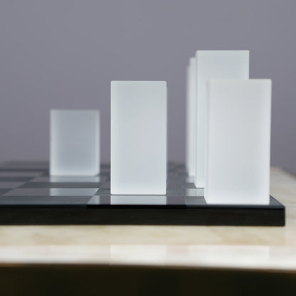 Modern Crystal Chess Set