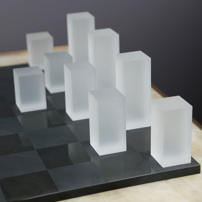 Modern Crystal Chess Set