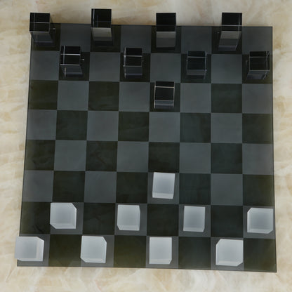 Modern Crystal Chess Set