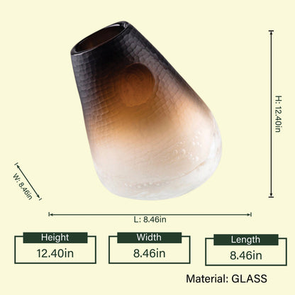 Ethereal Gradient Brown Artisan Vase