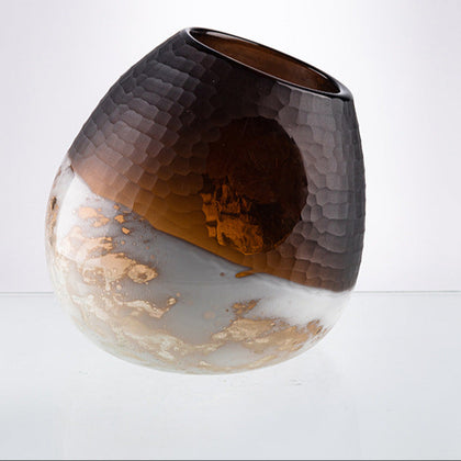 Radiance Blend vase, smoky to ivory ombre