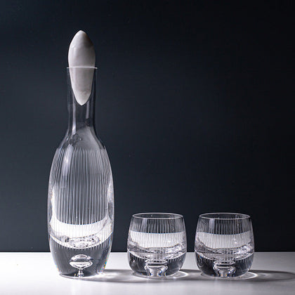 Exclusive Marble-Topped Decanter Set