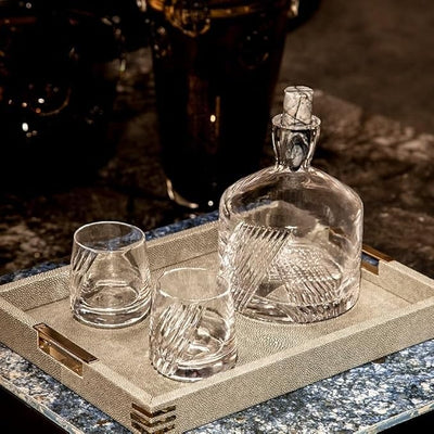 Refined Marble Cork Decanter Set