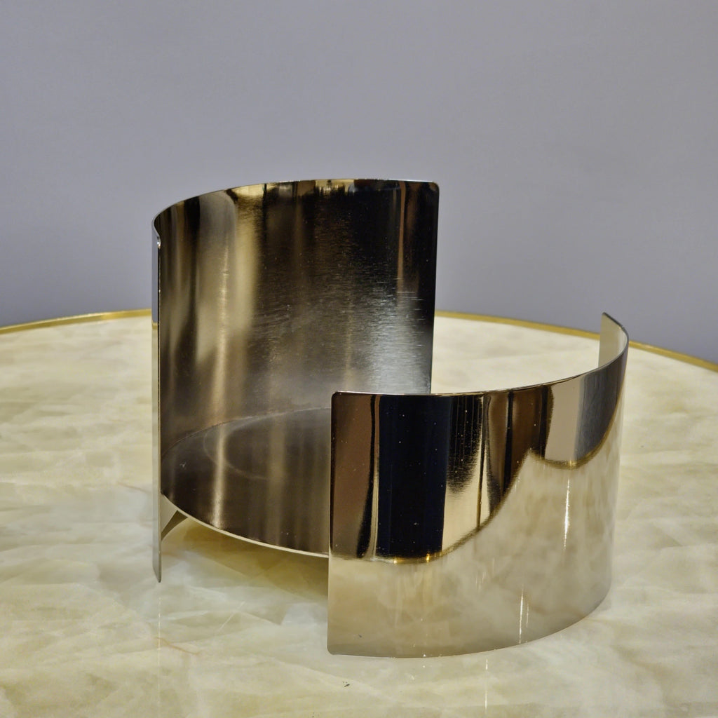Modern decorative metal stand for sculptures and statement accents