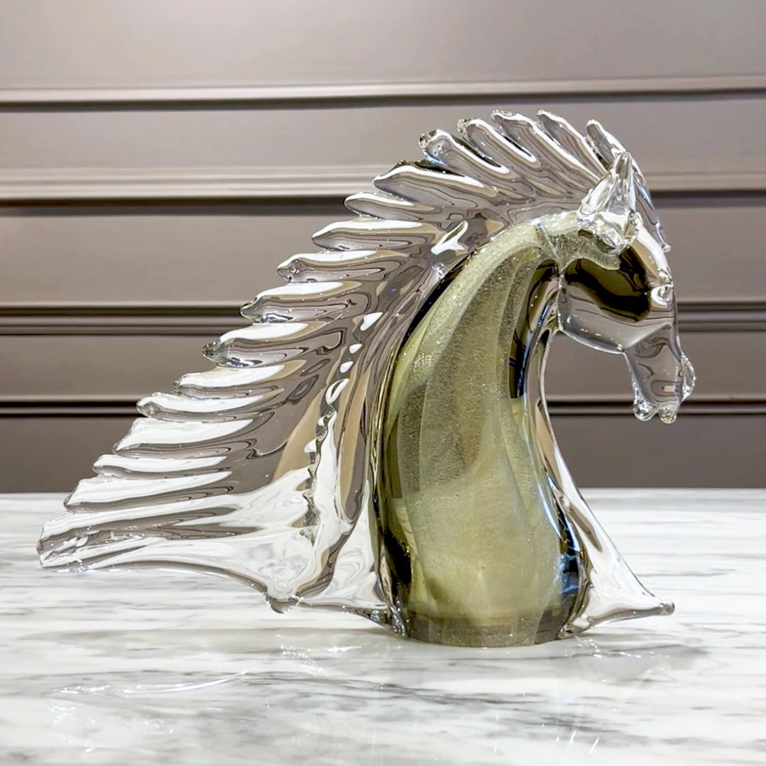 Majestic Equine Crystal Sculpture