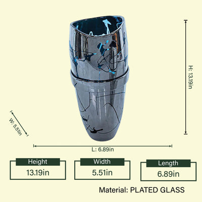 Mystic Dark Glass Vase - Large
