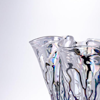 Aurora Striped Glass Vase