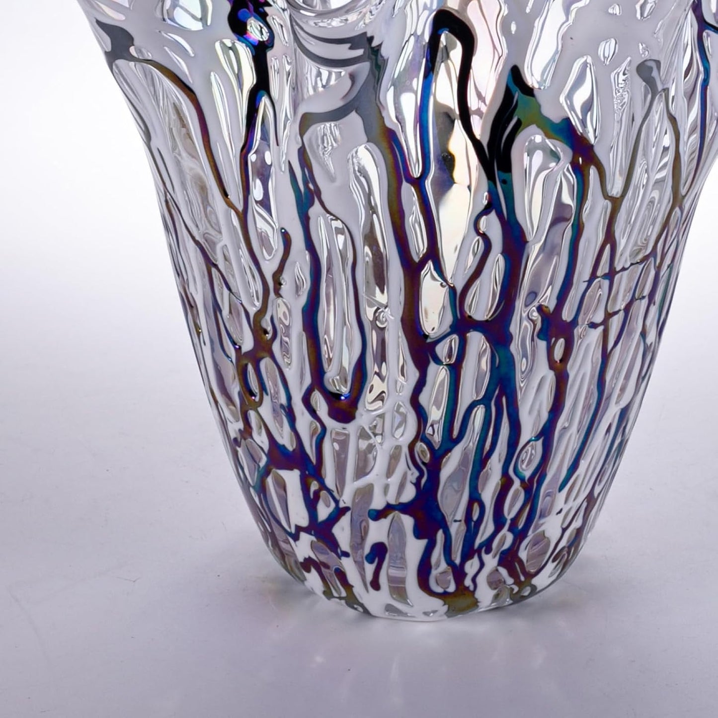 Aurora Striped Glass Vase