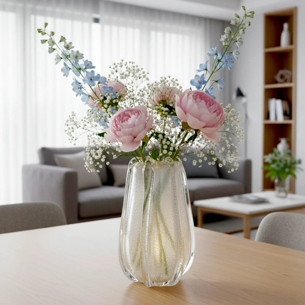 Radiant White with Golden Touch Vase - Large