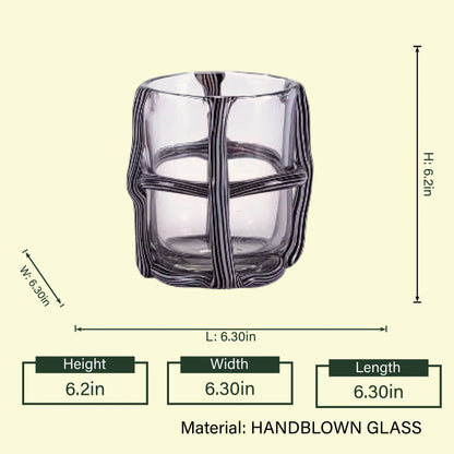 Short ivory ribbed vase, dimension spec card