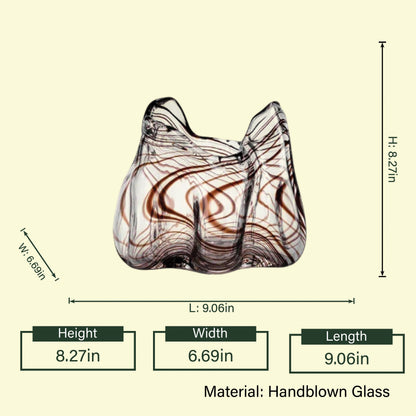 Ethereal Flow Handblown Glass Masterpiece