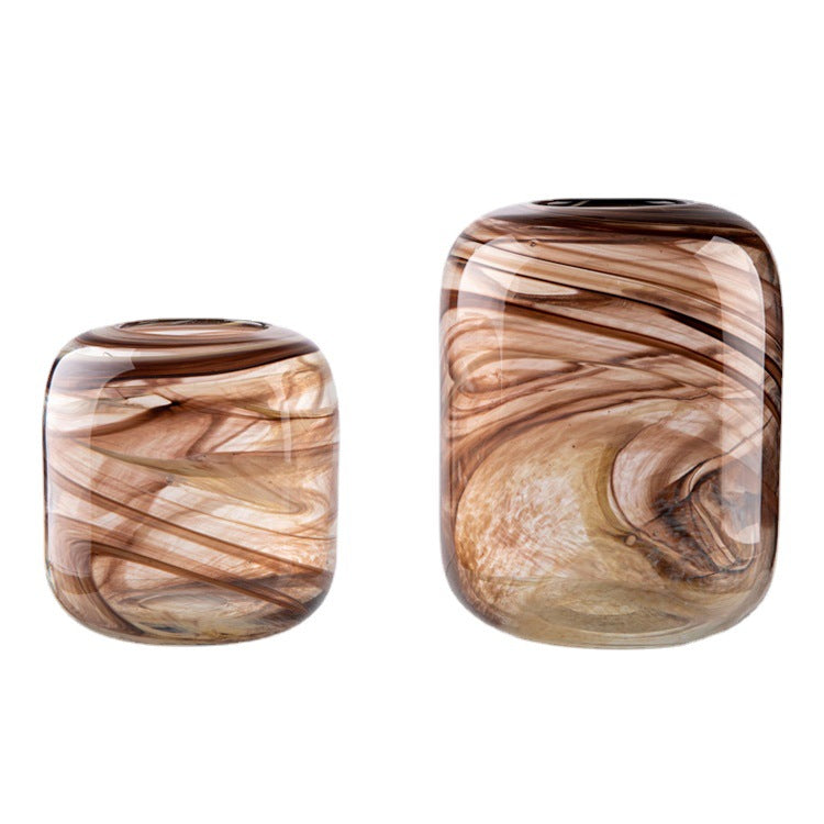 Bronze Horizon Striped Vase