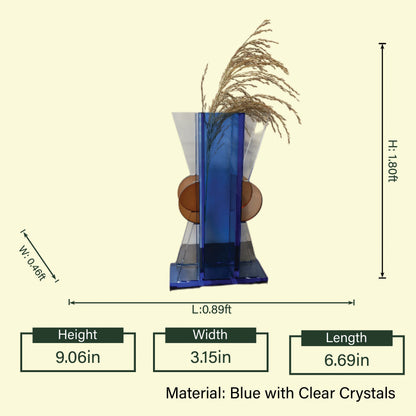 Blue Aura 9.06in scale infographic on cream