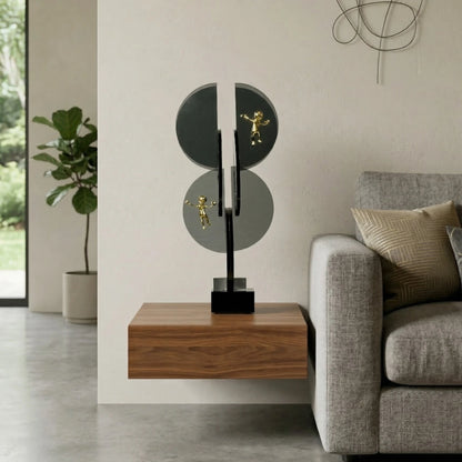 Orbit Climb Glass Showpiece