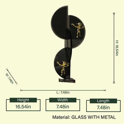 Spiral Ascent Glass Decor
