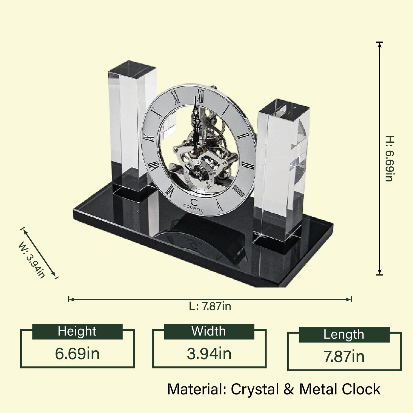 Crystal Elegance Clock