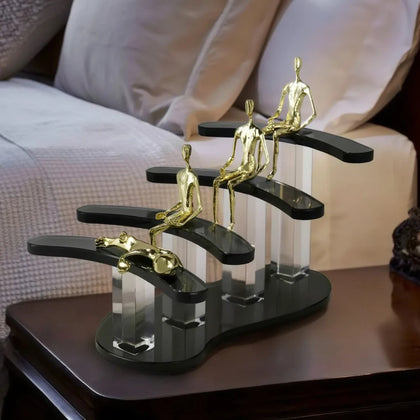 Ascend Form on bedside, gold figures climb