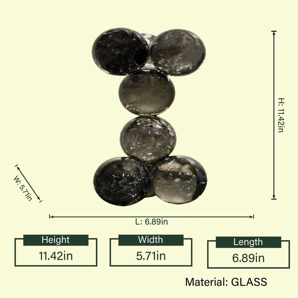 Contemporary glass decor accent designed for luxury interiors