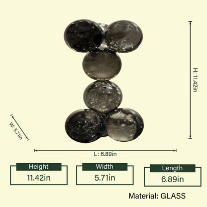 Contemporary glass decor accent designed for luxury interiors