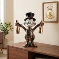 Midnight Luxe Celebration Duck figurine black chrome finish