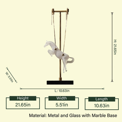Celestial Gallop hanging horse spec sheet