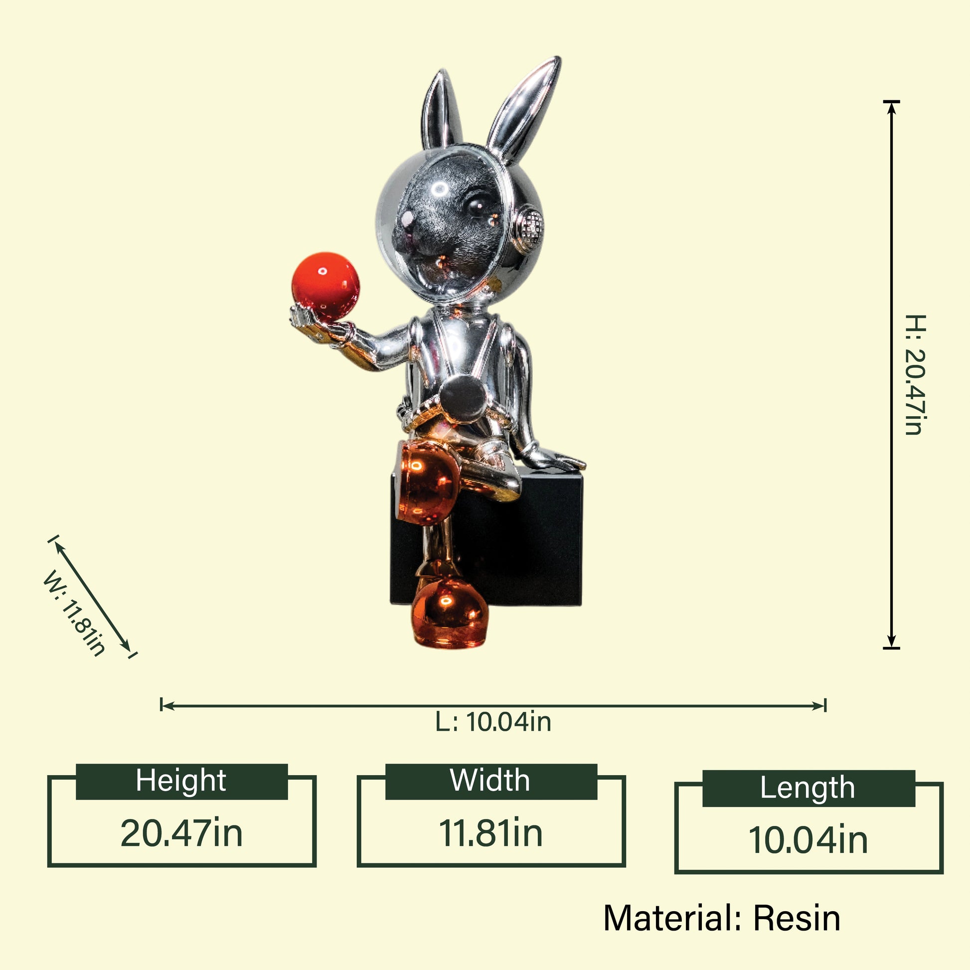 Buy Luxury Designer Rabbit Figurine Online | Unique Tabletop Decor ...