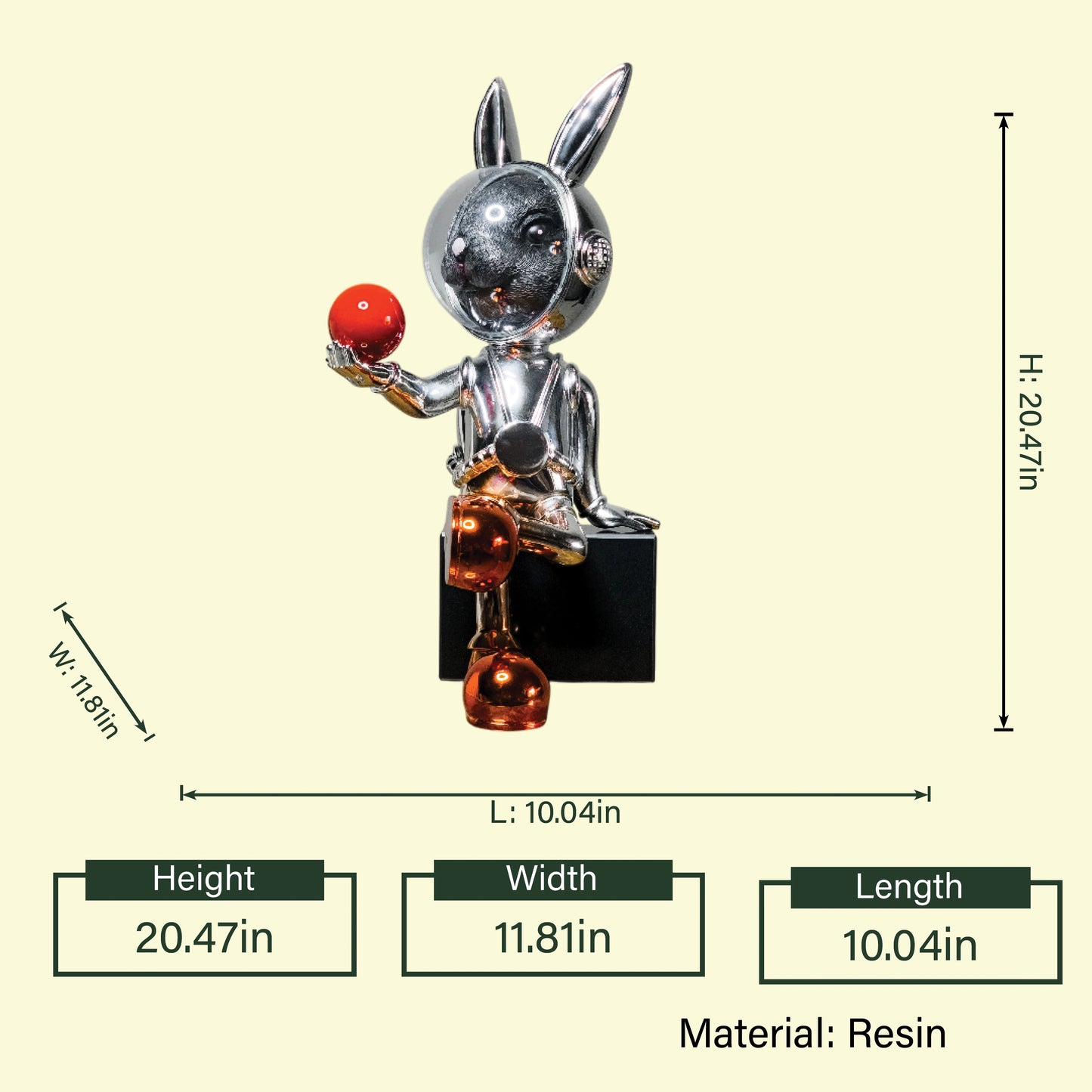 Space Bunny Figurine