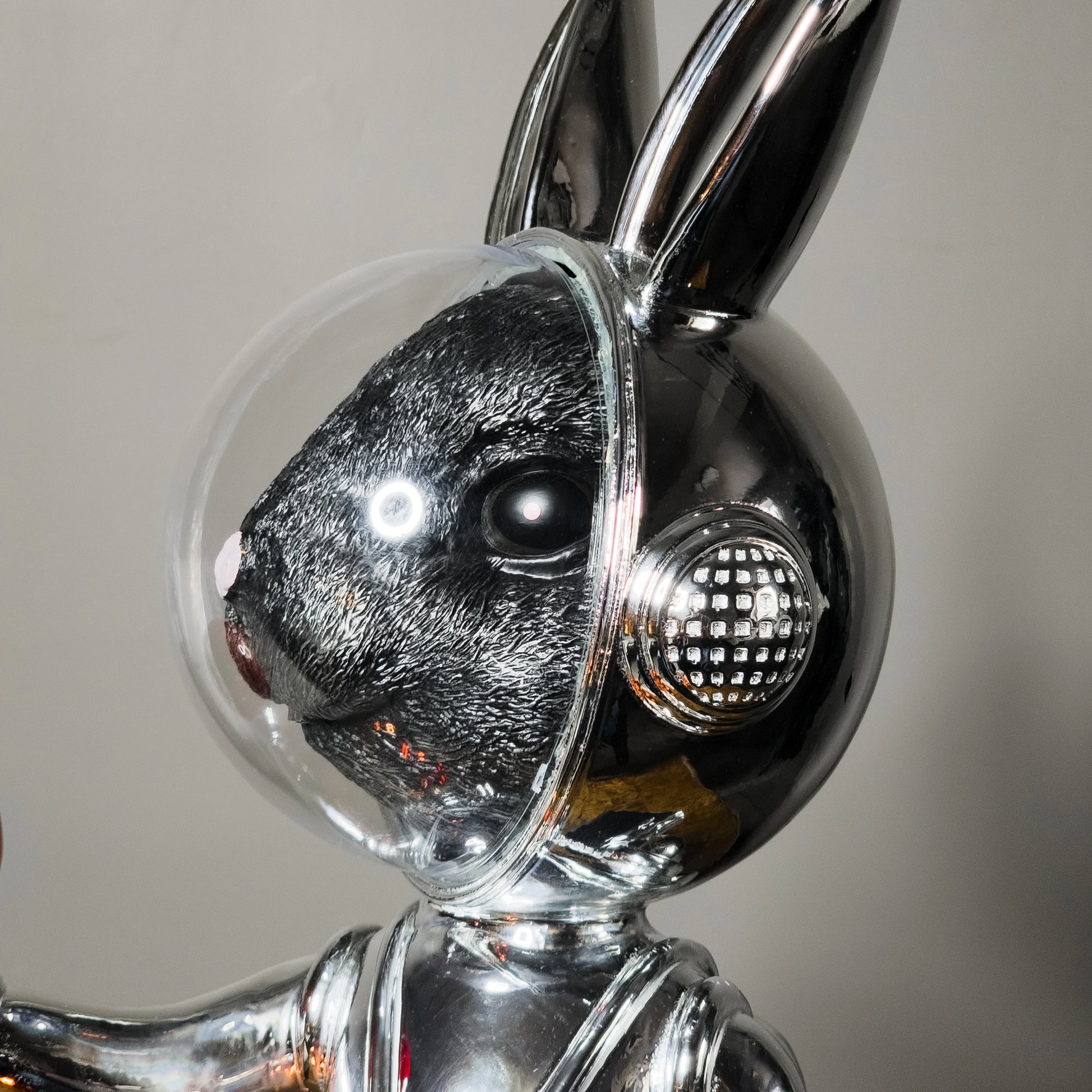 Chrome Rabbit Decor Buy Luxury Designer Rabbit Figurine Online | Unique Tabletop Decor ...