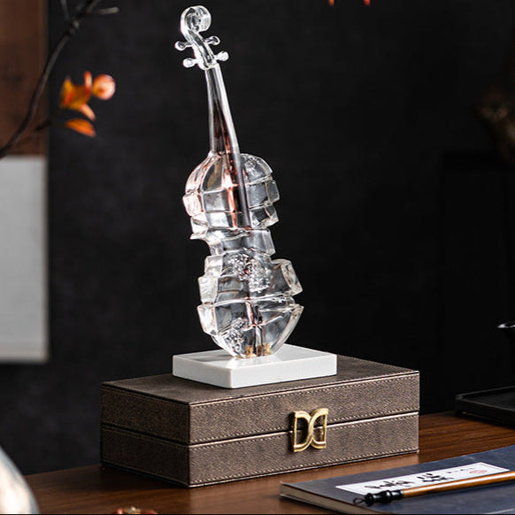 Symphony Crystal Violin Decor