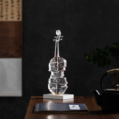 Symphony Crystal Violin Decor