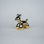 chrome gold poodle decorative figurines