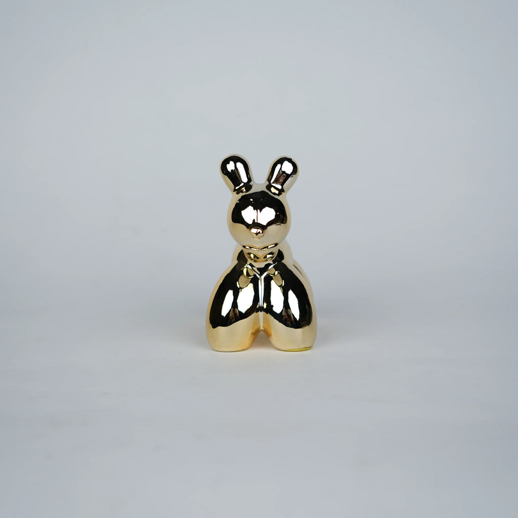 chrome gold poodle decorative figurines