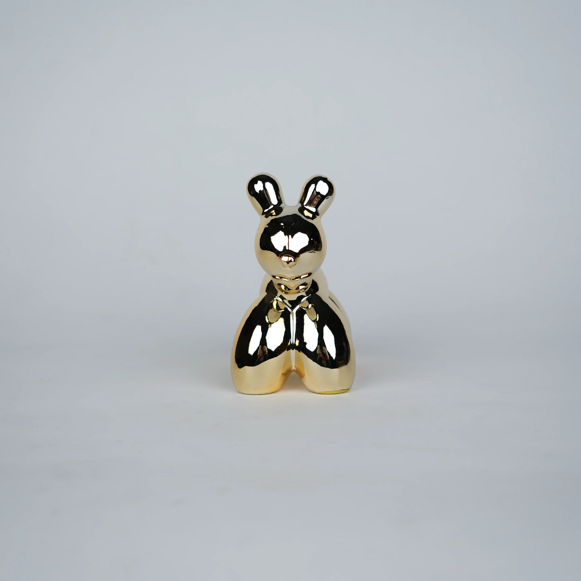 chrome gold poodle decorative figurines