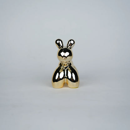 chrome gold poodle decorative figurines