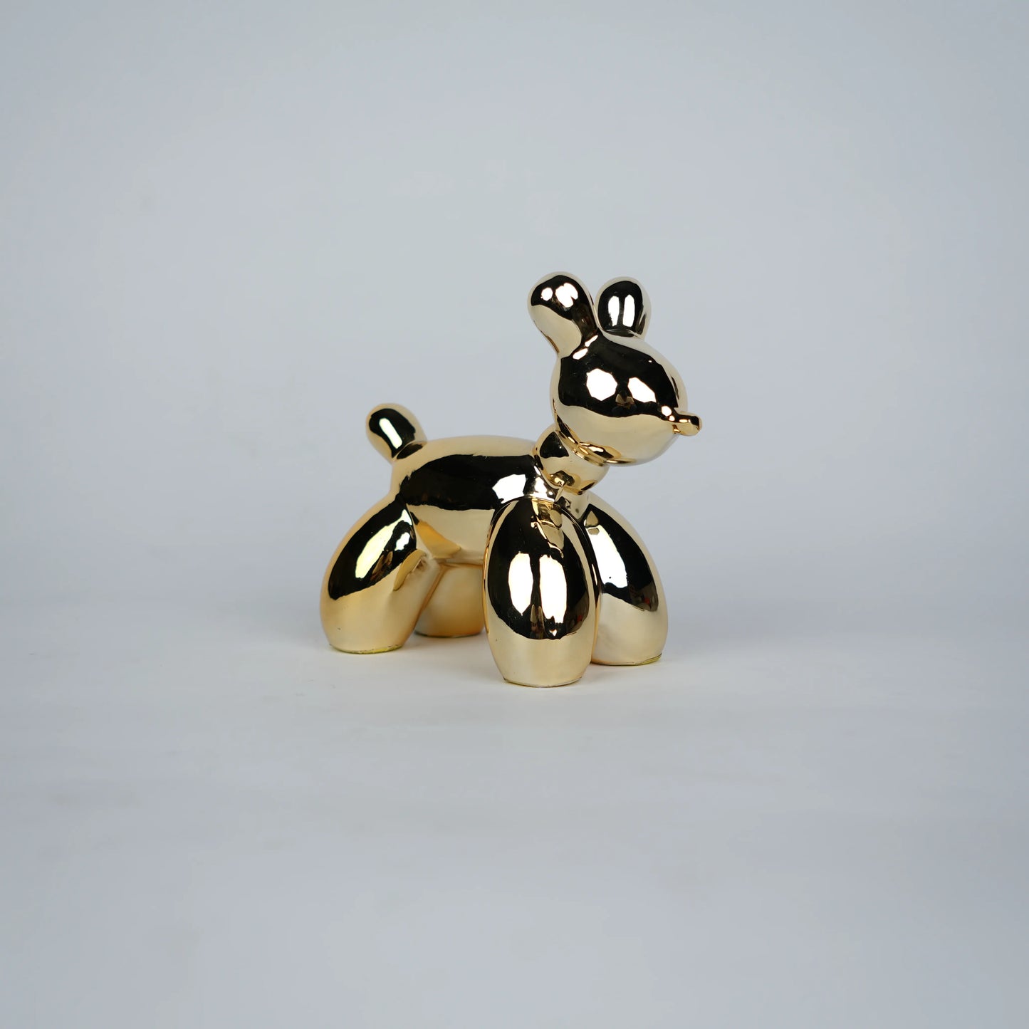 chrome gold poodle decorative figurines