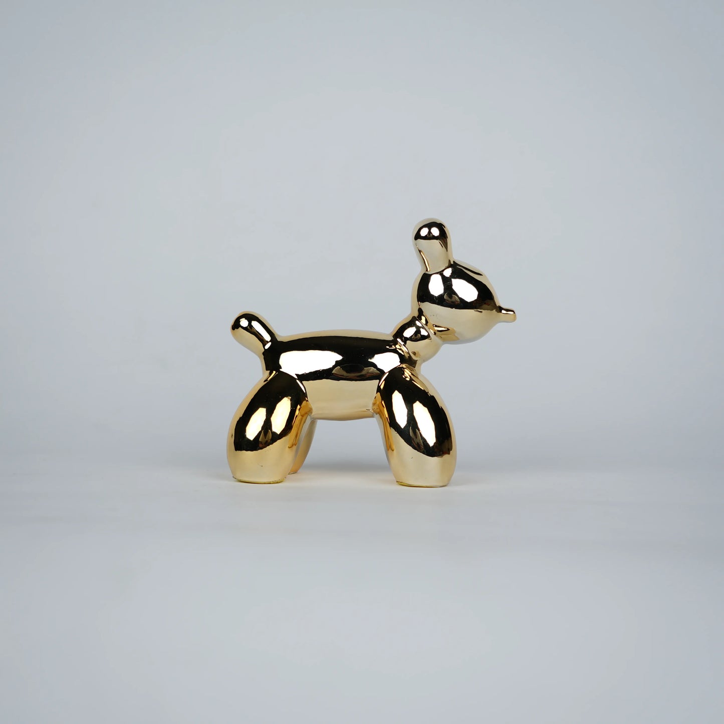 chrome gold poodle decorative figurines