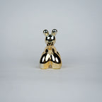 chrome gold poodle decorative figurines