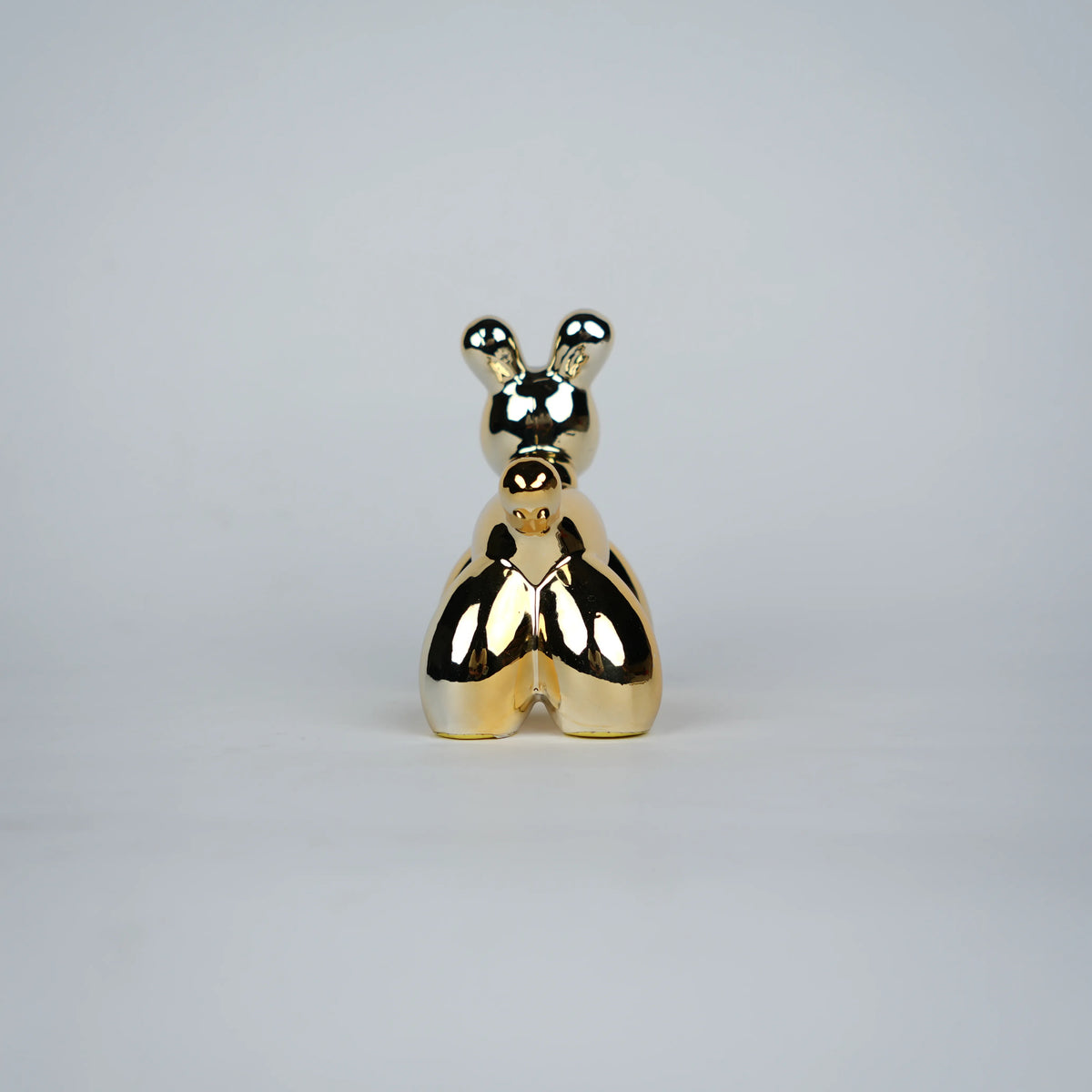 chrome gold poodle decorative figurines