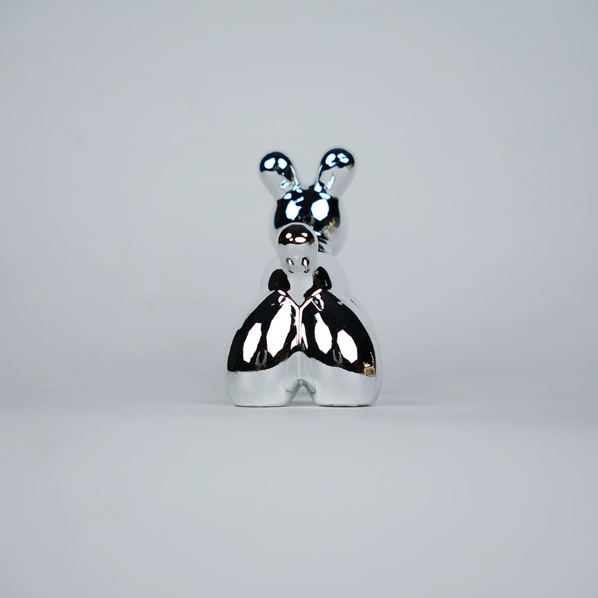 modern dog showpiece set with silver poodle decor for tabletop styling