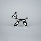 modern dog showpiece set with silver poodle decor for tabletop styling