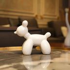 dog decor figurine set with poodle sculptures for modern interiors