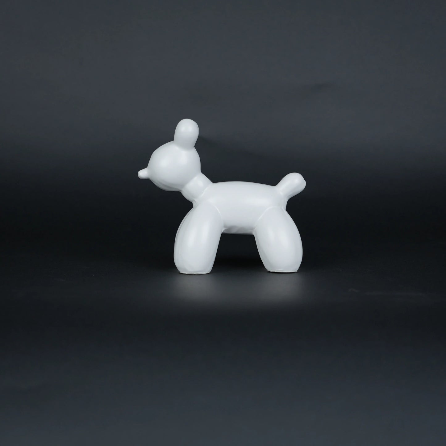modern white poodle decor duo