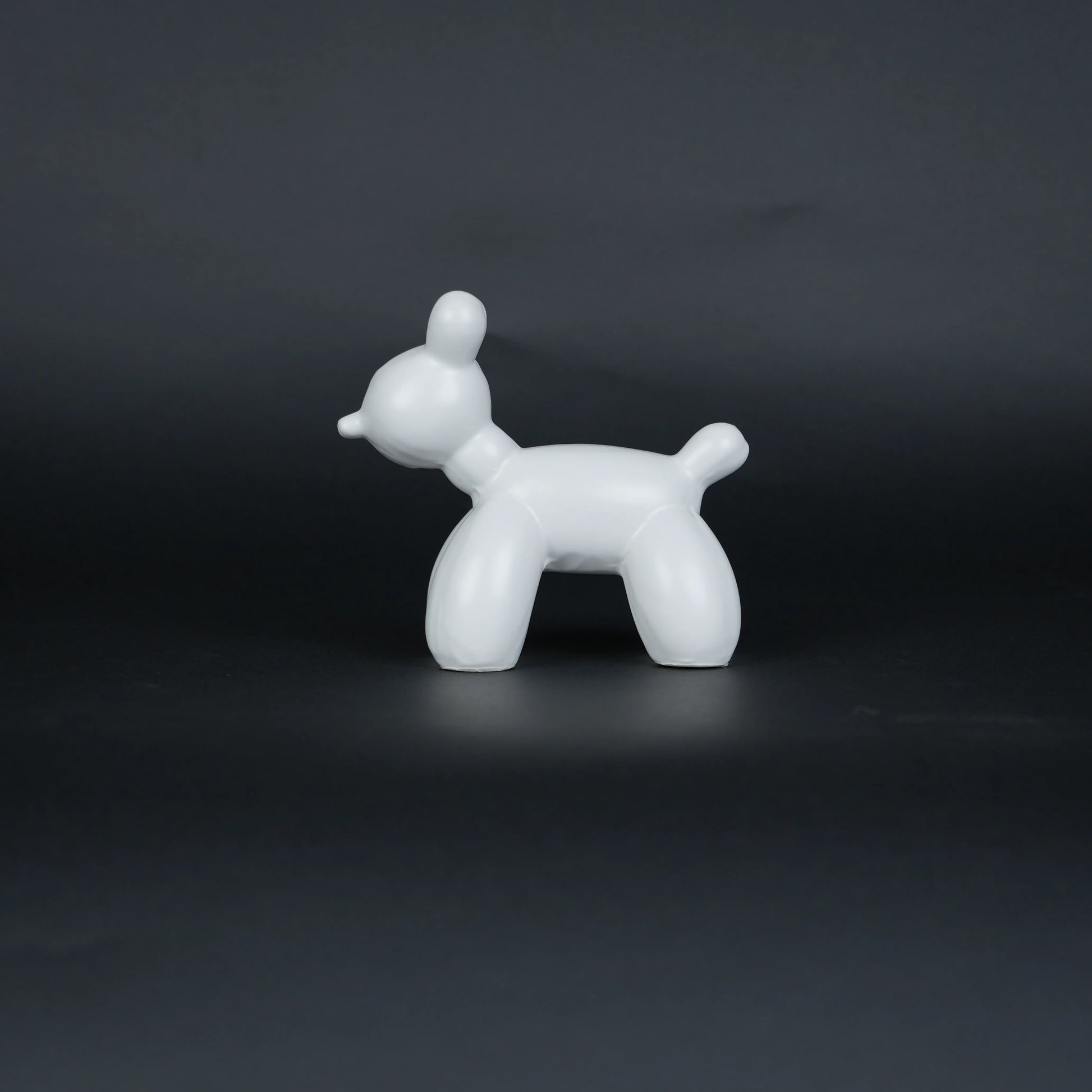 modern white poodle decor duo