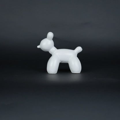 modern white poodle decor duo
