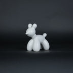 modern animal decor figurines with poodle sculptures for tabletop home styling