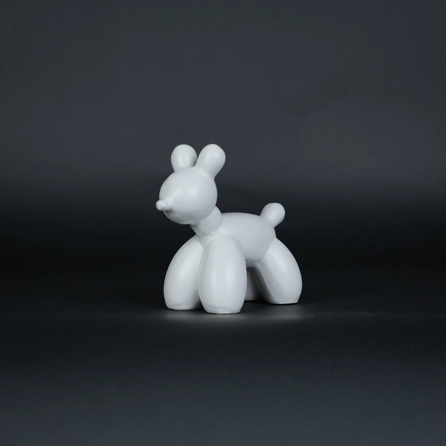 modern white poodle decor duo