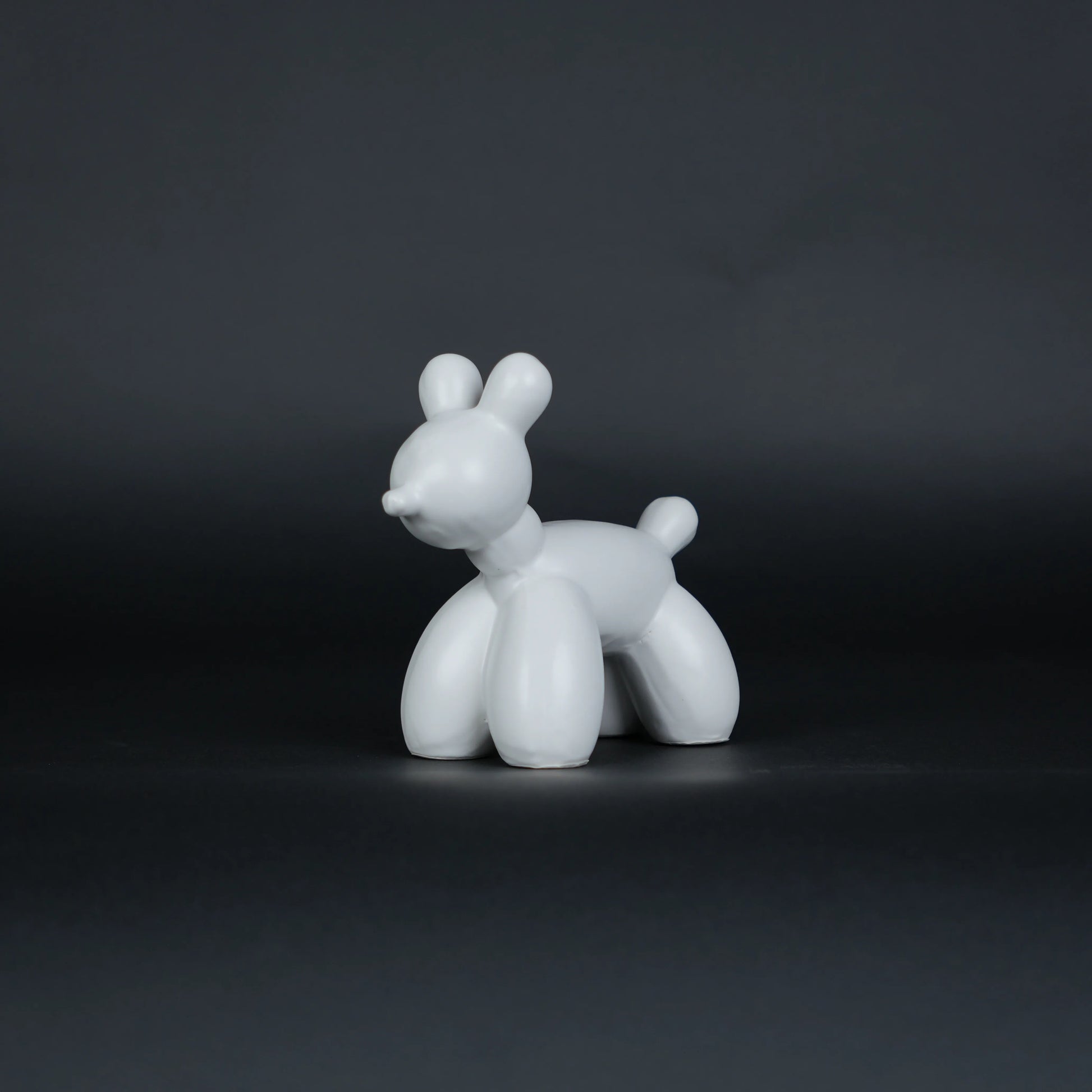 modern white poodle decor duo